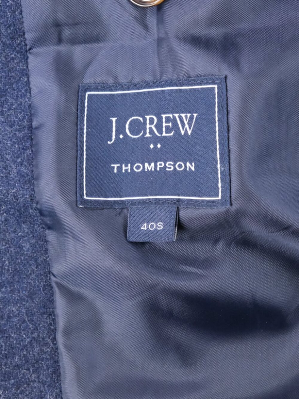 J.Crew Thompson Blazer Navy Blue Wool Blend Two Button Sport Coat 40S - Picture 5 of 13